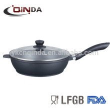 Die-cast aliminum non-stick deep gas grill pan